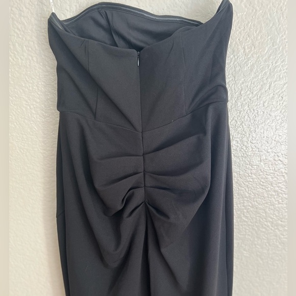 Glamorous Influence Black Rhinestone Strapless Maxi Dress - Picture 7 of 9